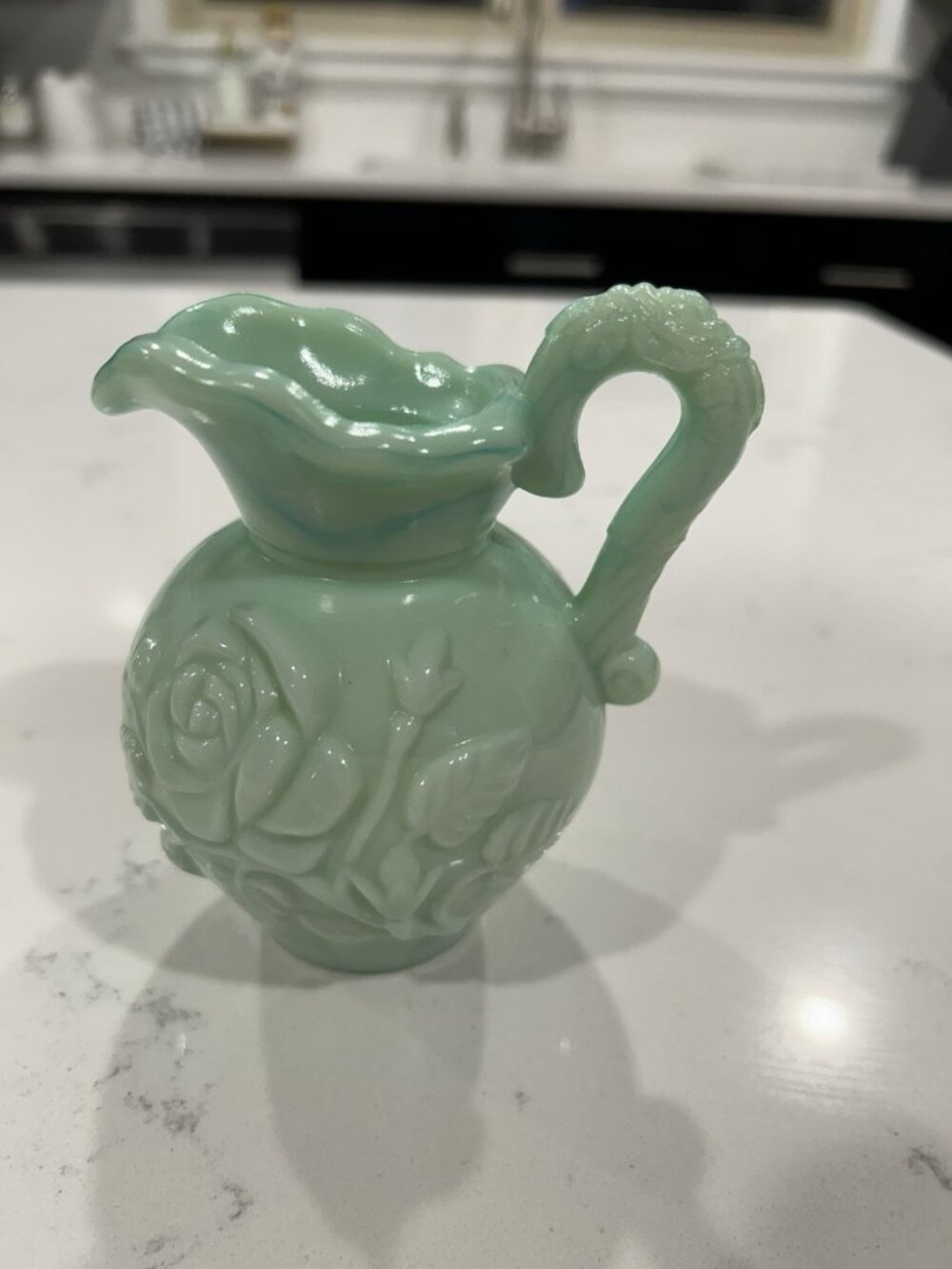 AVON SMALL PITCHER NO CHIPS, CRACKS GREAT USED CONDITION